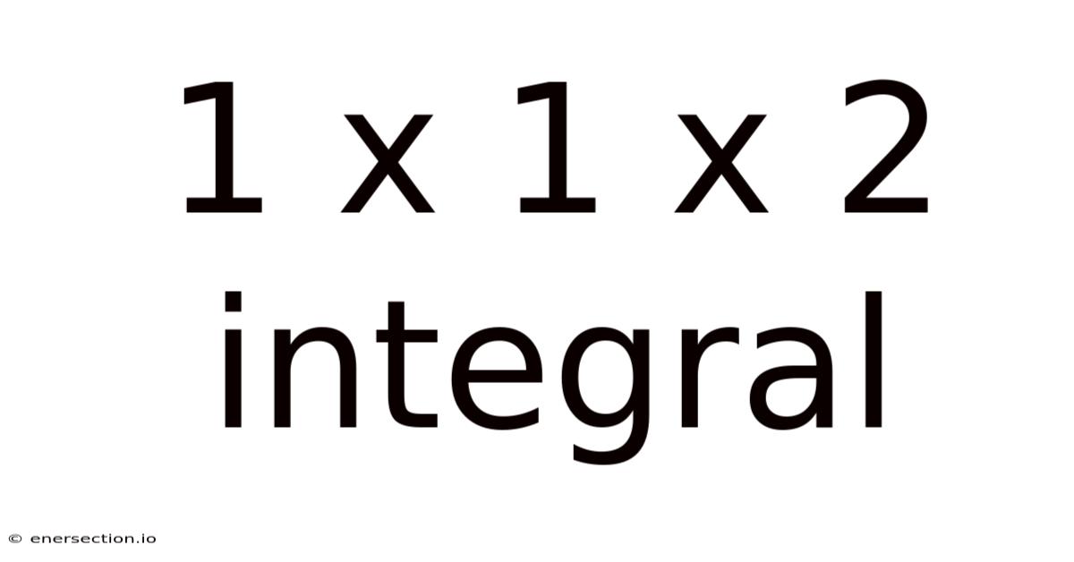 1 X 1 X 2 Integral