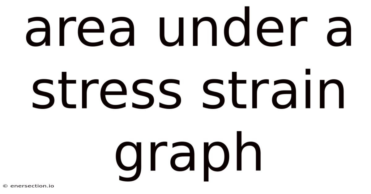 Area Under A Stress Strain Graph