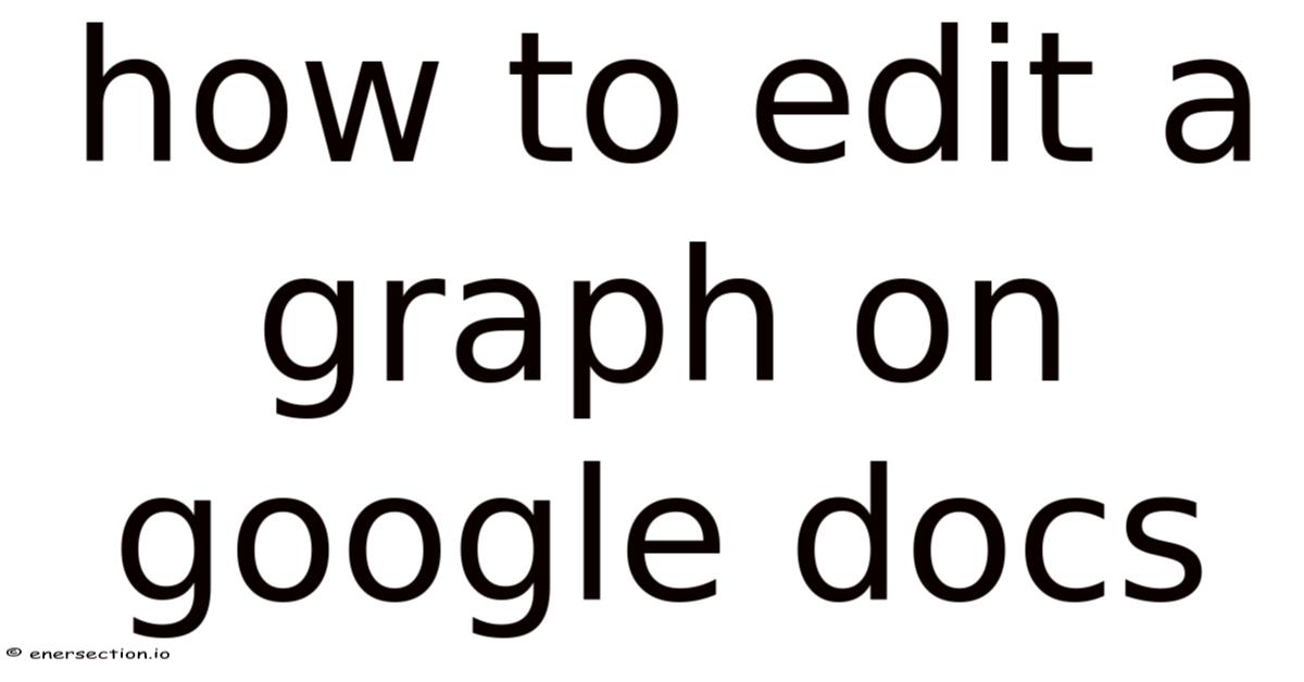 How To Edit A Graph On Google Docs
