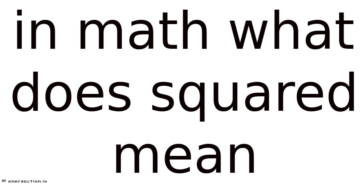 Square D Math Term In Math What Does Squared Mean
