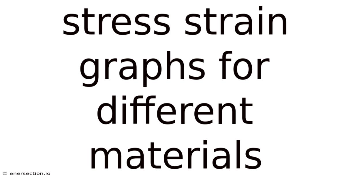 Stress Strain Graphs For Different Materials