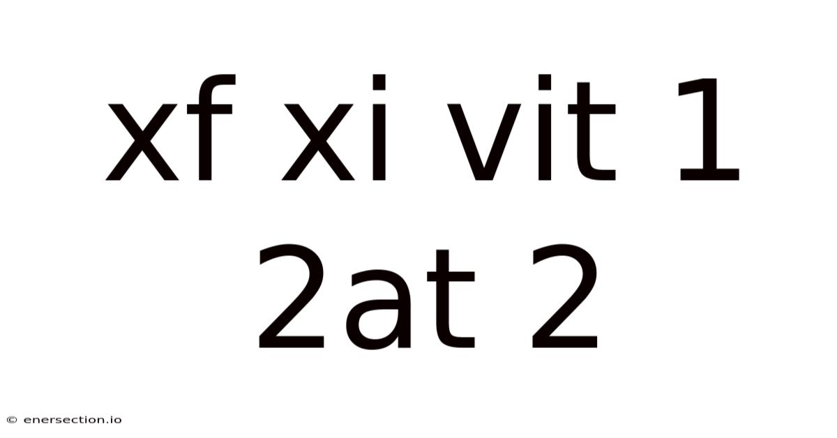 Xf Xi Vit 1 2at 2